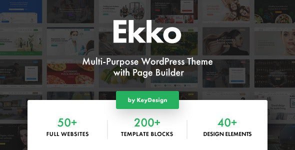 Ekko 5.1 – Multi-Purpose WordPress Theme with Page Builder