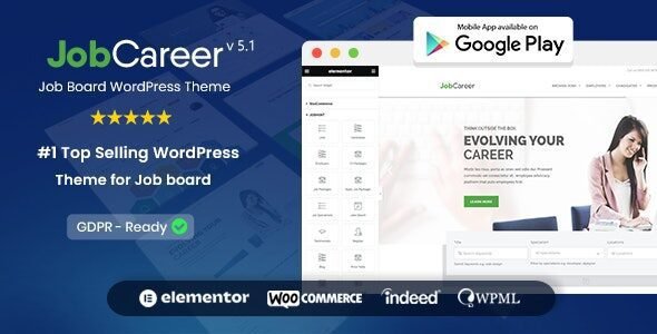 JobCareer 7.2 – Job Board Responsive WordPress Theme
