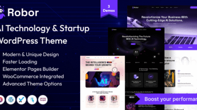 Robor 1.0 – AI and Automation Integration WordPress Theme