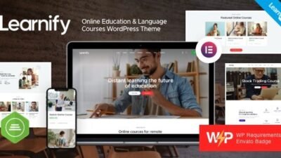 Learnify 1.8.0 – Online Education Courses WordPress Theme