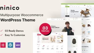 Ninico 1.0.9 – Minimal WooCommerce WordPress Theme