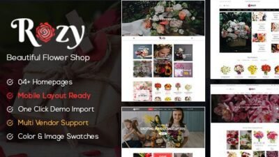 Rozy 1.2.26 – Flower Shop WooCommerce WordPress Theme (4+ Indexes + Mobile Layouts Ready)