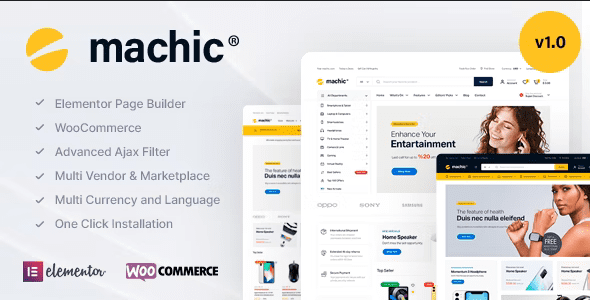 Machic 1.5.4 – Electronics Store WooCommerce Theme