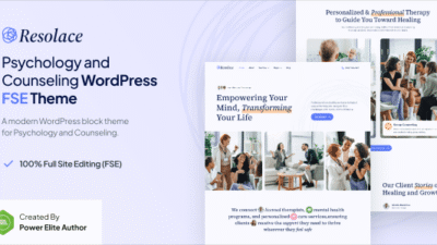 Resolace 1.0.1 – Psychology & Counseling FSE WordPress Theme