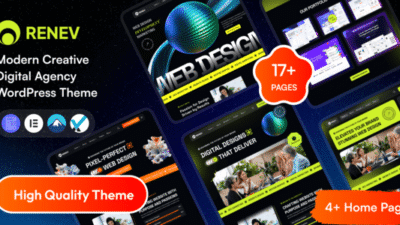 Renev 1.0.1 – Creative Digital Agency WordPress Theme