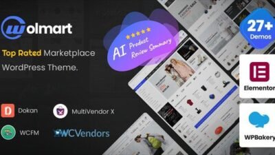 Wolmart 1.9.1 – Multi-Vendor Marketplace WooCommerce Theme