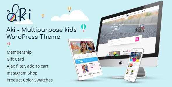 Aki 2.1.2 – Multipurpose Kids WordPress Theme