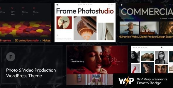 Frame 2.4.0 – Photo & Video WordPress Theme + AI