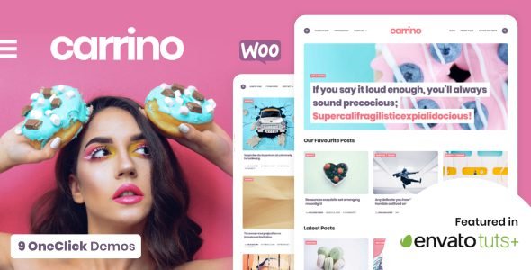 Carrino 1.8.7 – An Exciting Gutenberg Blog Theme