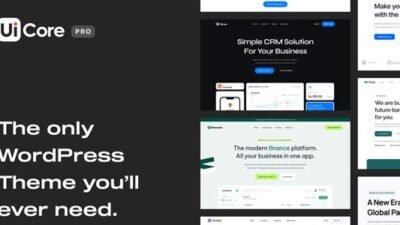 UiCore Pro 2.2.1 – WordPress Theme