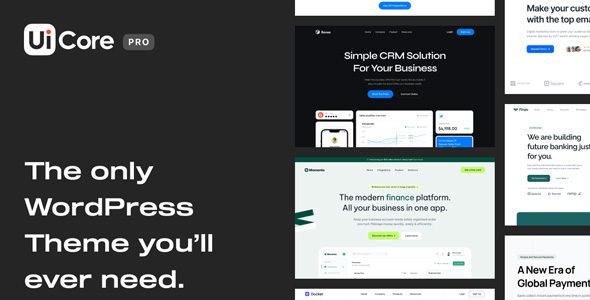UiCore Pro 2.2.1 – WordPress Theme