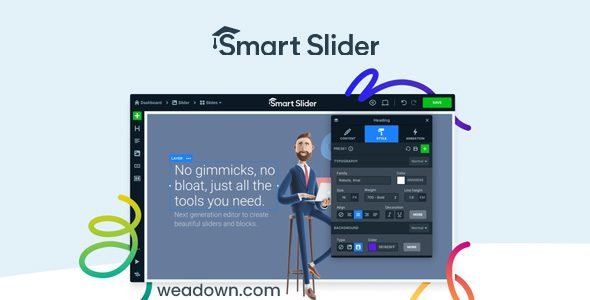 Smart Slider 3 Pro 3.5.1.29 + Templates – Responsive WordPress Slider Plugin