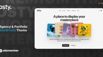 Osty 1.3 – Creative Agency and Portfolio Theme