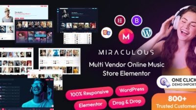Miraculous 2.0.8 – Multi Vendor Online Music Store Elementor WordPress Theme