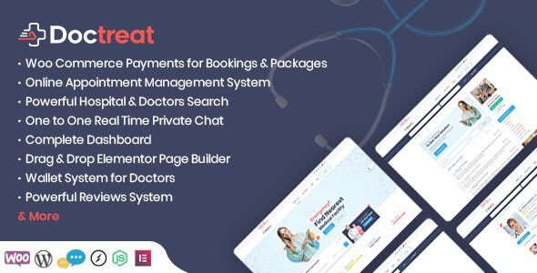 Doctreat 1.6.8 – Hospitals and Doctors Directory WordPress Listing Theme