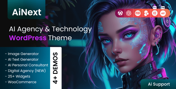 AiNext 1.4 – AI Agency & Startup WordPress Theme