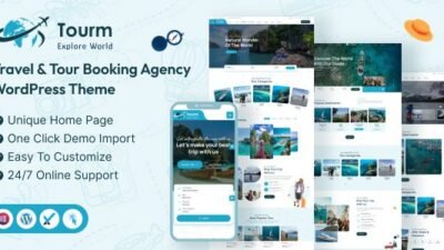 Tourm 2.3.0 – Travel & Tour Booking Agency WordPress Theme