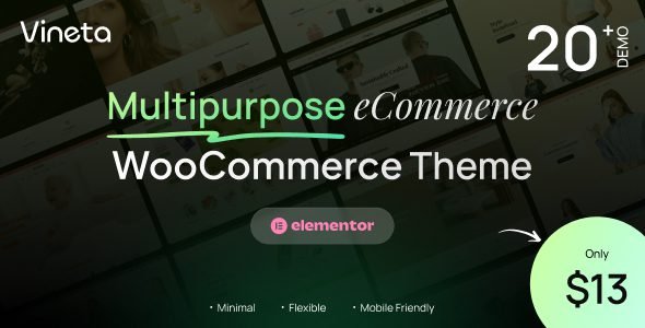 Vineta 1.0.4 – Multipurpose WooCommerce WordPress Theme