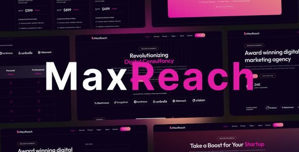 MaxReach 2.0 – SEO & Digital Agency WordPress Theme