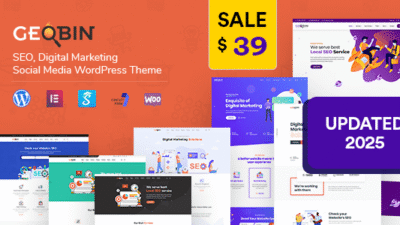GeoBin 2.7.6 – SEO, Startup & SaaS WordPress Theme