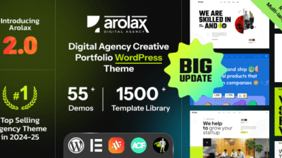 Arolax 3.0.2 – Creative Digital Agency Theme