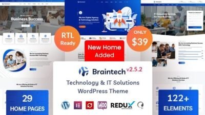 Braintech 2.7.3 – Technology & IT Solutions WordPress Theme
