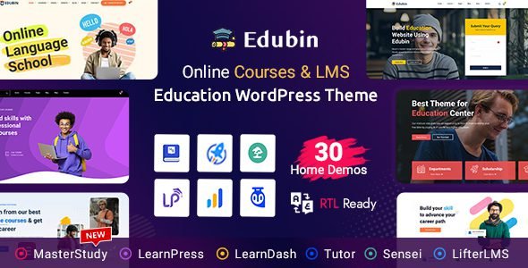 Edubin 9.4.10 – Education WordPress Theme