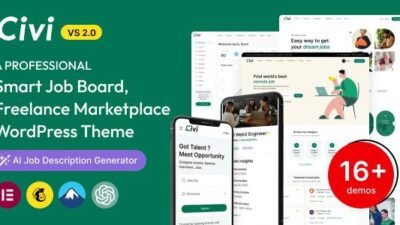 Civi 2.2.1 – Job Board, Freelance Marketplace WordPress Theme