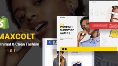 MAXCOLT Minimal Clean Fashion Shopify Theme