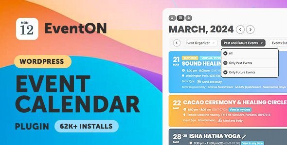 EventOn 5.0.2 + Addons – WordPress Virtual Event Calendar Plugin