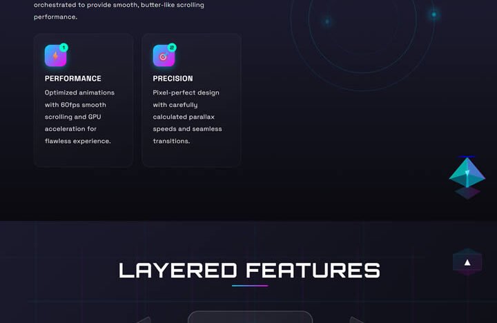 Parallax Depth HTML Template