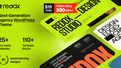 Redox 1.0.5 – Creative Agency Portfolio WordPress Theme