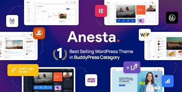 Anesta 1.5.3 – Intranet, Extranet, Community and BuddyPress WordPress Theme