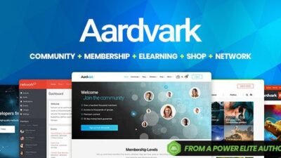 Aardvark 4.6.4 – Community, Membership, BuddyPress Theme