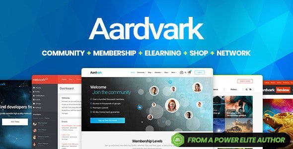 Aardvark 4.6.4 – Community, Membership, BuddyPress Theme