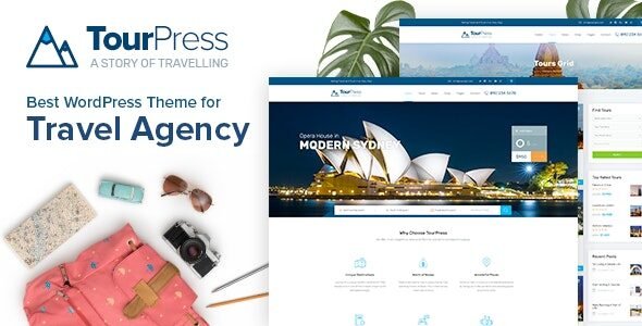 TourPress 1.2.5 – Travel Booking WordPress Theme