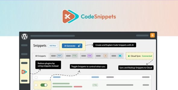 Code Snippets Pro 3.9.1 – WordPress Code Snippets Manager