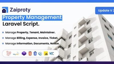 Zaiproty 4.6 – Property Management Laravel Script