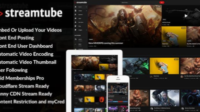 StreamTube 4.15 – Video Streaming WordPress Theme