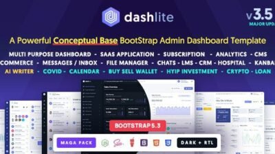 DashLite 3.2.3 – Bootstrap Responsive Admin Dashboard Template
