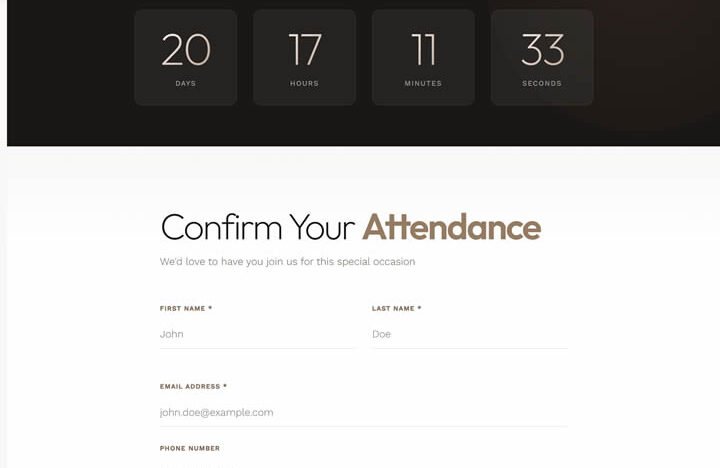 Event Invitation HTML Template