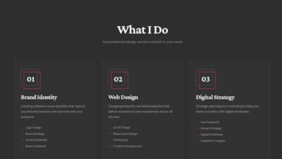 Split Screen Portfolio HTML Template