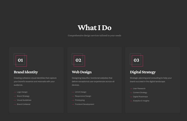Split Screen Portfolio HTML Template
