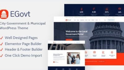EGovt 1.6.5 – City Government WordPress Theme