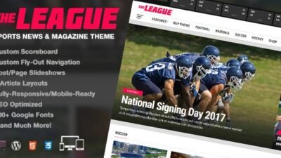 The League 4.6.2 – Sports News & Magazine WordPress Theme