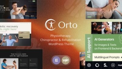 Orto 1.0.0 – Physiotherapy, Chiropractor & Rehabilitation WordPress Theme