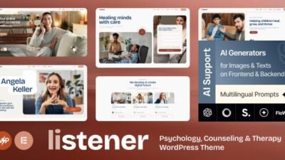 Listener 1.0.0 – Psychology, Counseling & Therapy WordPress Theme