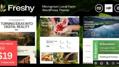 Freshy 1.0.0 – Microgreen Local Farm WordPress Theme