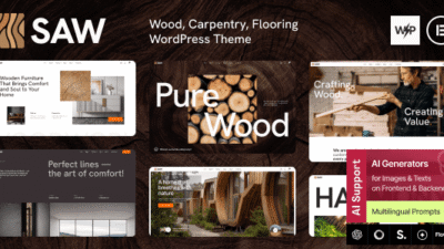 Saw 1.0.0 – Wood, Carpentry, Flooring WordPress Theme
