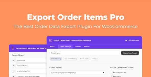 Export Order Items Pro for WooCommerce 2.1.37